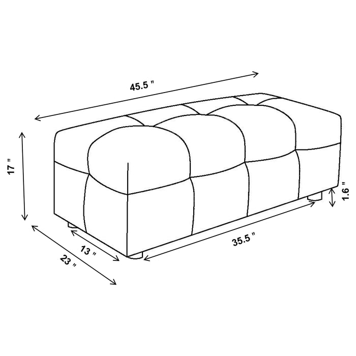 Everly Ottoman - Visions in Furniture (La Mirada, CA)