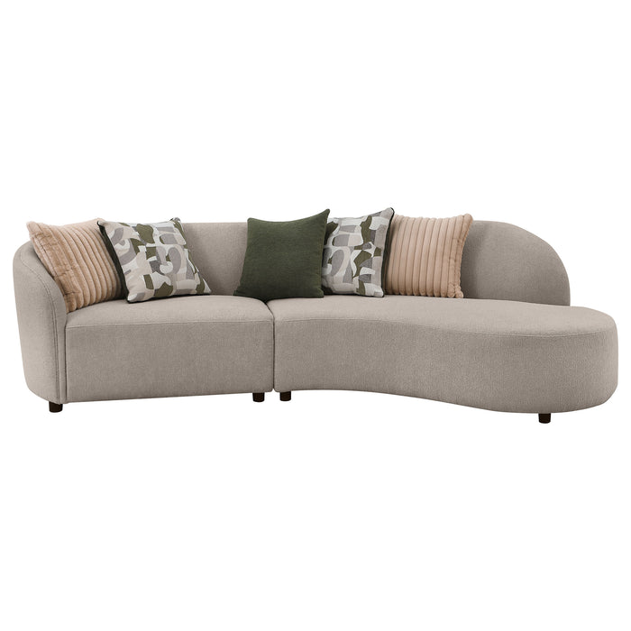 Fayette Stationary Sectionals Greige - Visions in Furniture (La Mirada, CA)