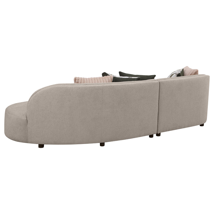 Fayette Stationary Sectionals Greige - Visions in Furniture (La Mirada, CA)