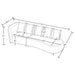 Fayette Stationary Sectionals Greige - Visions in Furniture (La Mirada, CA)
