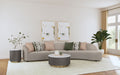 Fayette Stationary Sectionals Greige - Visions in Furniture (La Mirada, CA)