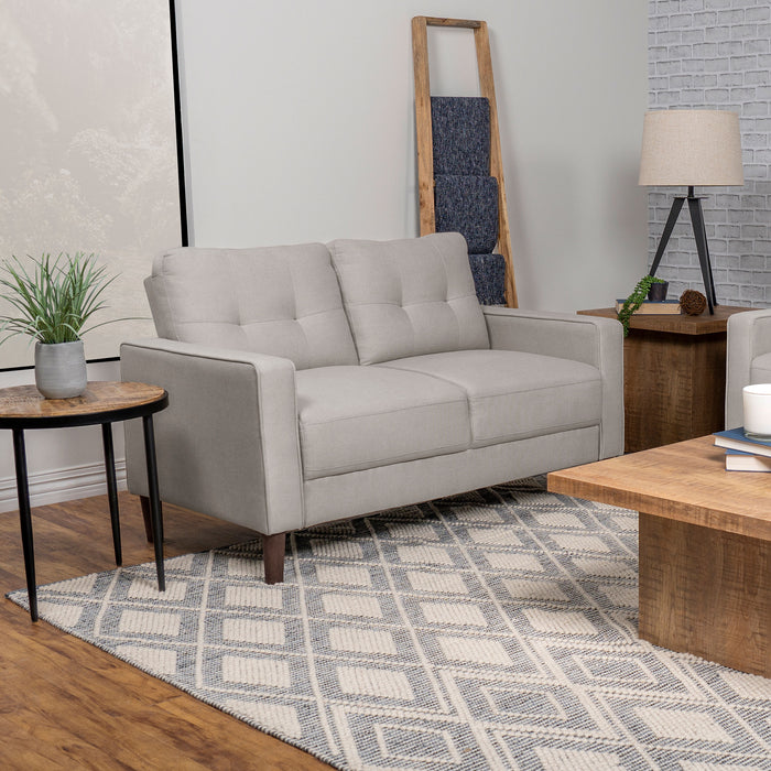 Bowen Upholstered Track Arms Tufted Loveseat - Visions in Furniture (La Mirada, CA)