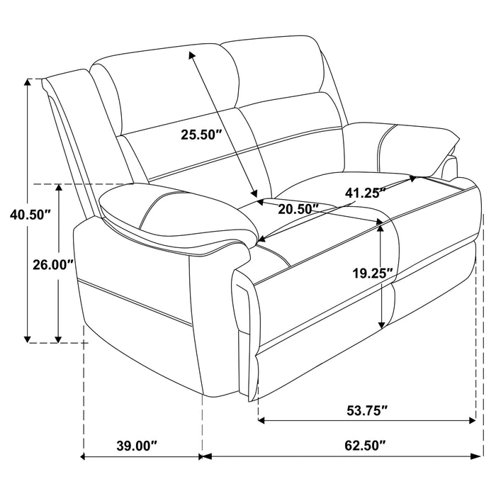 Ellington Stationary 3 Pc Set - Visions in Furniture (La Mirada, CA)