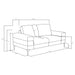 Jessel Stationary Loveseat - Visions in Furniture (La Mirada, CA)