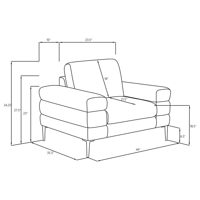 Jessel Accent Chair - Visions in Furniture (La Mirada, CA)