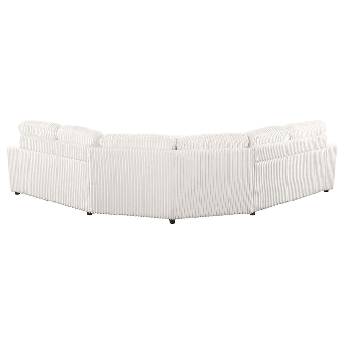 Emberson Upholstered Modular Sectional Sofa Ivory - Visions in Furniture (La Mirada, CA)