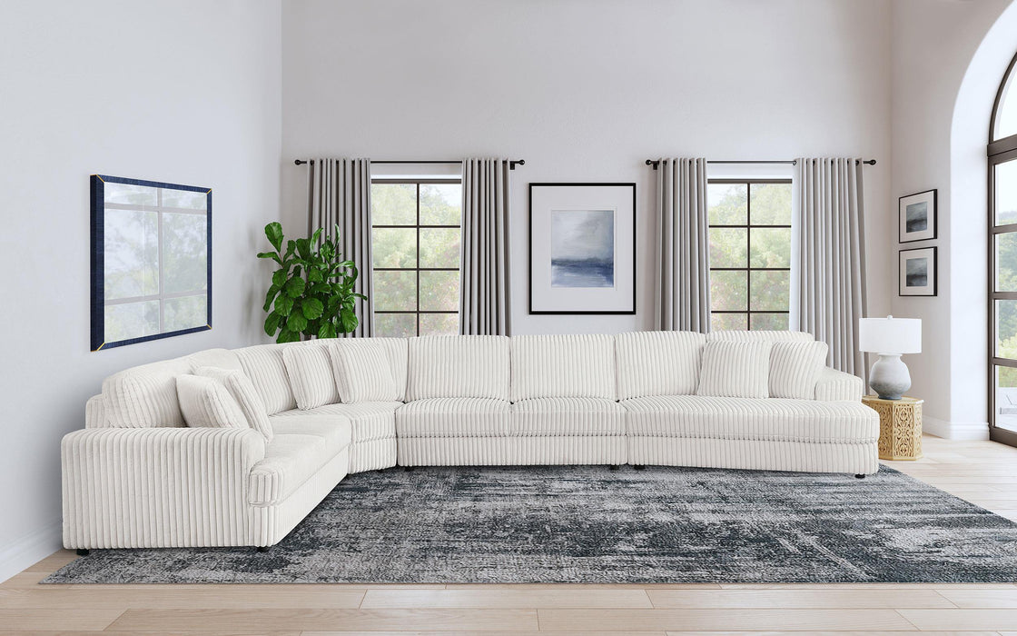 Emberson Upholstered Modular Sectional Sofa Ivory - Visions in Furniture (La Mirada, CA)