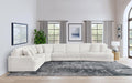 Emberson Upholstered Modular Sectional Sofa Ivory - Visions in Furniture (La Mirada, CA)