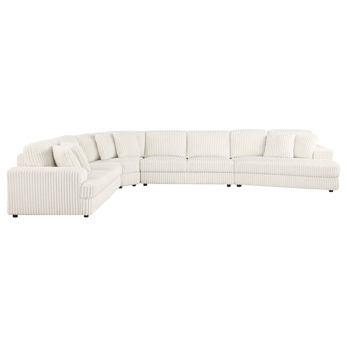 Emberson Upholstered Modular Sectional Sofa Ivory - Visions in Furniture (La Mirada, CA)