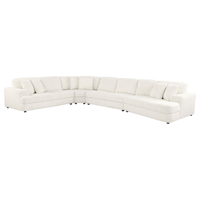 Emberson Upholstered Modular Sectional Sofa Ivory - Visions in Furniture (La Mirada, CA)