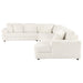 Emberson Upholstered Modular Sectional Sofa Ivory - Visions in Furniture (La Mirada, CA)