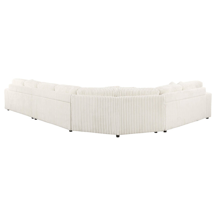 Emberson Upholstered Modular Sectional Sofa Ivory - Visions in Furniture (La Mirada, CA)