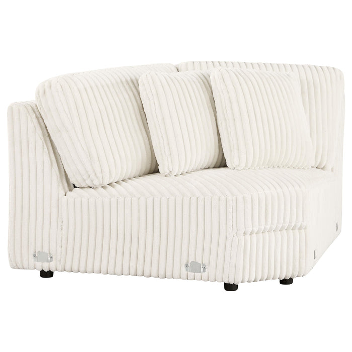 Emberson Upholstered Modular Sectional Sofa Ivory - Visions in Furniture (La Mirada, CA)