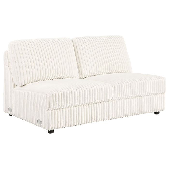 Emberson Upholstered Modular Sectional Sofa Ivory - Visions in Furniture (La Mirada, CA)
