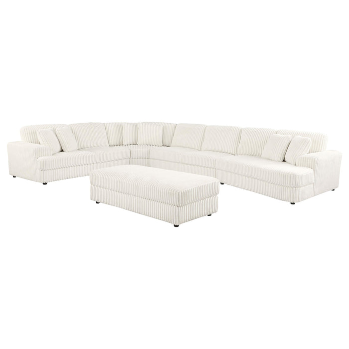 Emberson Upholstered Modular Sectional Sofa Ivory - Visions in Furniture (La Mirada, CA)