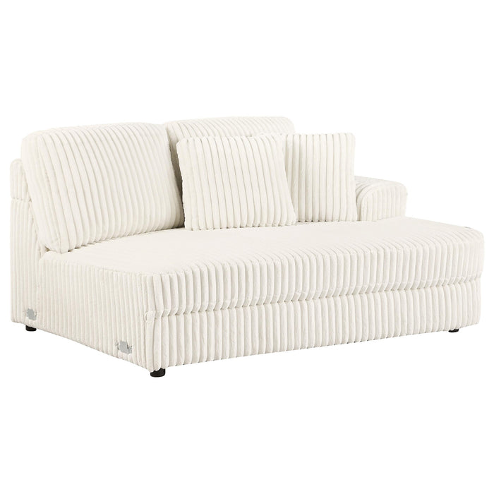 Emberson Upholstered Modular Sectional Sofa Ivory - Visions in Furniture (La Mirada, CA)