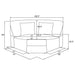 Emberson Modular Sectionals Side Chair - Visions in Furniture (La Mirada, CA)