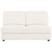 Emberson Upholstered Armless Loveseat Ivory - Visions in Furniture (La Mirada, CA)