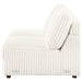 Emberson Upholstered Armless Loveseat Ivory - Visions in Furniture (La Mirada, CA)
