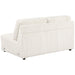 Emberson Upholstered Armless Loveseat Ivory - Visions in Furniture (La Mirada, CA)