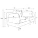Jade Stationary Loveseat - Visions in Furniture (La Mirada, CA)
