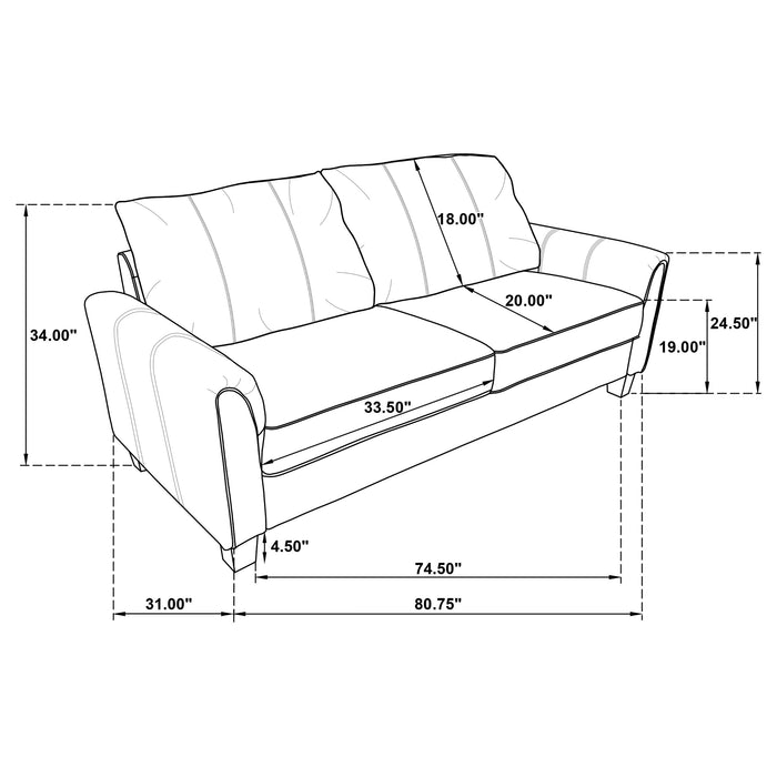 Davis Stationary Sofa - Visions in Furniture (La Mirada, CA)