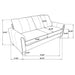 Davis Stationary Sofa - Visions in Furniture (La Mirada, CA)