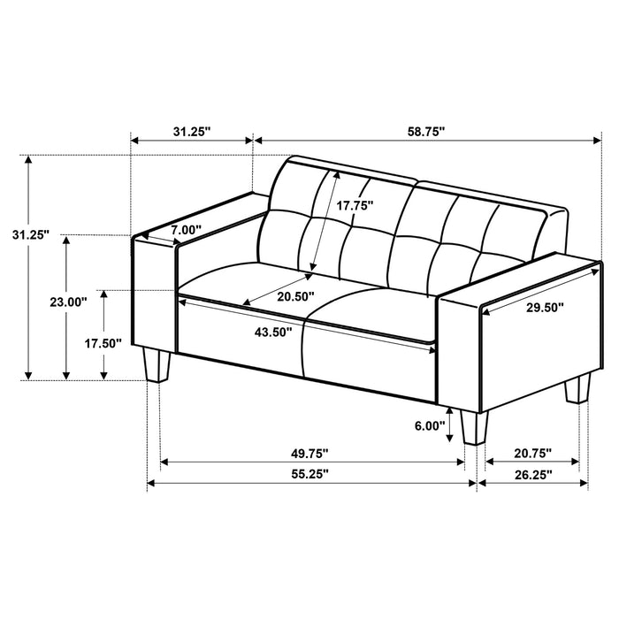 Deerhurst Stationary 2 Pc Set - Visions in Furniture (La Mirada, CA)