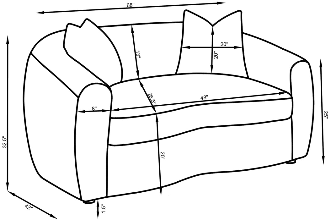 Isabella Stationary 3 Pc Sets - Visions in Furniture (La Mirada, CA)