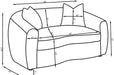 Isabella Stationary 3 Pc Sets - Visions in Furniture (La Mirada, CA)