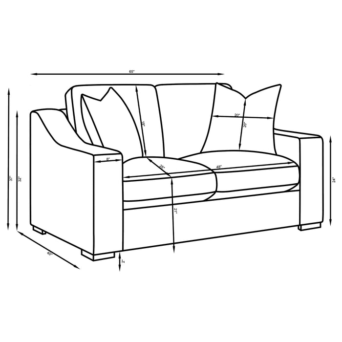 Ashlyn Stationary 3 Pc Sets - Visions in Furniture (La Mirada, CA)