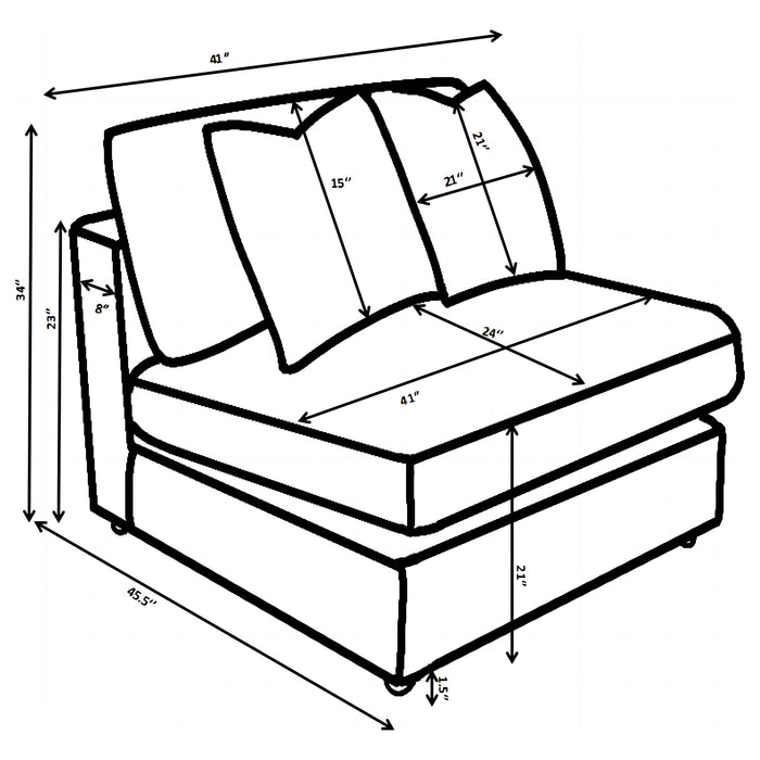 Blaine Accent Chair - Visions in Furniture (La Mirada, CA)