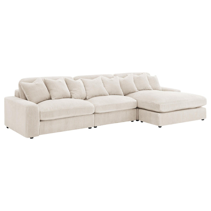 Blaine Upholstered Reversible Chaise Sectional Sofa - Visions in Furniture (La Mirada, CA)