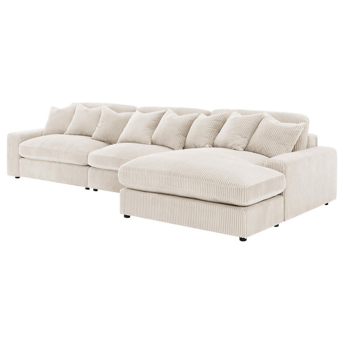 Blaine Upholstered Reversible Chaise Sectional Sofa - Visions in Furniture (La Mirada, CA)