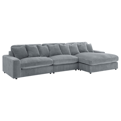 Blaine Upholstered Reversible Chaise Sectional Sofa - Visions in Furniture (La Mirada, CA)