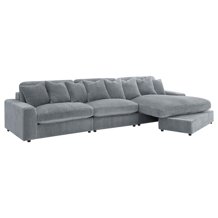 Blaine Upholstered Reversible Chaise Sectional Sofa - Visions in Furniture (La Mirada, CA)