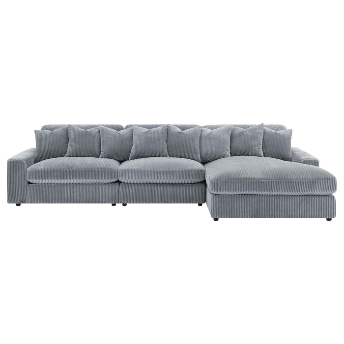 Blaine Upholstered Reversible Chaise Sectional Sofa - Visions in Furniture (La Mirada, CA)