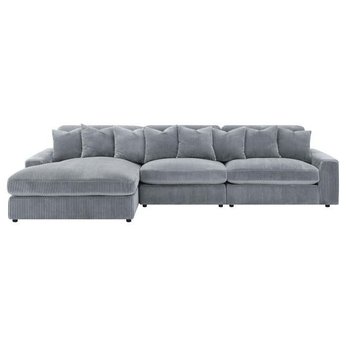 Blaine Upholstered Reversible Chaise Sectional Sofa - Visions in Furniture (La Mirada, CA)