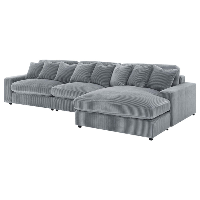 Blaine Upholstered Reversible Chaise Sectional Sofa - Visions in Furniture (La Mirada, CA)