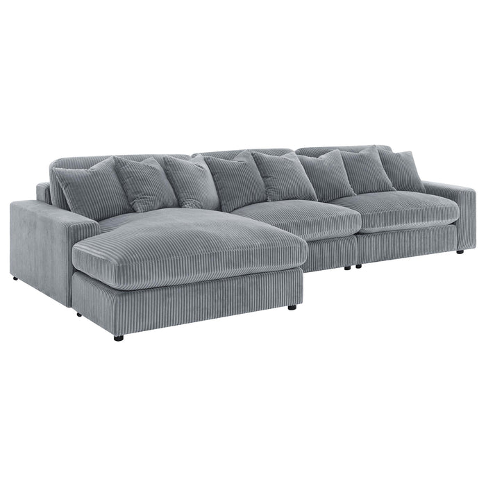 Blaine Upholstered Reversible Chaise Sectional Sofa - Visions in Furniture (La Mirada, CA)