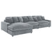 Blaine Upholstered Reversible Chaise Sectional Sofa - Visions in Furniture (La Mirada, CA)