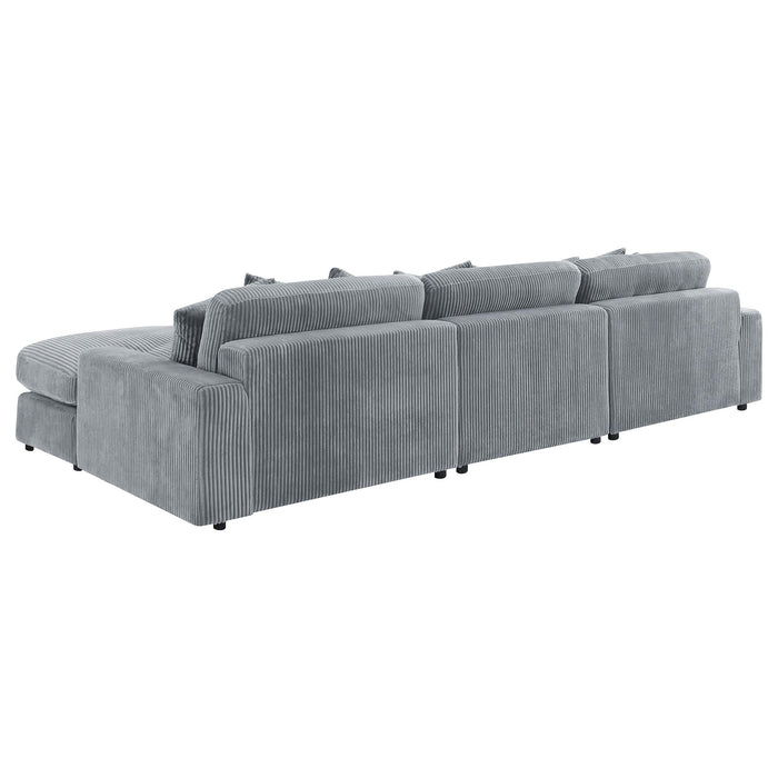 Blaine Upholstered Reversible Chaise Sectional Sofa - Visions in Furniture (La Mirada, CA)