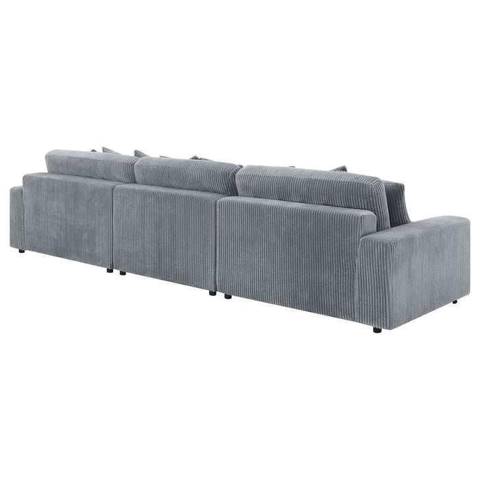 Blaine Upholstered Reversible Chaise Sectional Sofa - Visions in Furniture (La Mirada, CA)