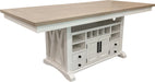 Parker House Americana Modern Dining Island Counter Height Table with 6 upholstered chairs