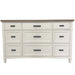 Parker House Americana Modern Bedroom Queen Platform Bed 2 Nightstands Dresser with Mirror and Chest
