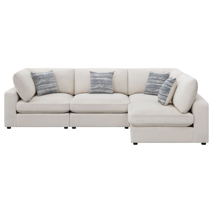 Serene 4 Pc Sectional Beige - Visions in Furniture (La Mirada, CA)