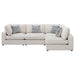 Serene 4 Pc Sectional Beige - Visions in Furniture (La Mirada, CA)