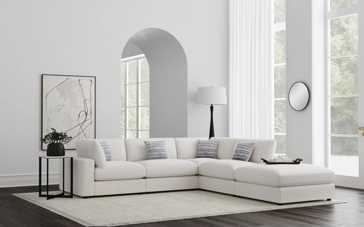Serene 5-piece Upholstered Modular Sectional Sofa Beige - Visions in Furniture (La Mirada, CA)