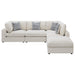 Serene 5-piece Upholstered Modular Sectional Sofa Beige - Visions in Furniture (La Mirada, CA)