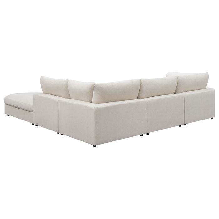 Serene 5-piece Upholstered Modular Sectional Sofa Beige - Visions in Furniture (La Mirada, CA)